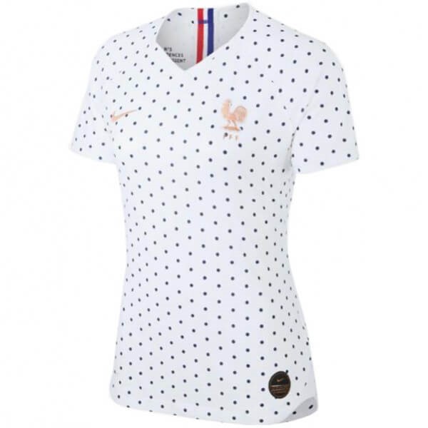 Maillot Football France Exterieur Femme 2019 Blanc